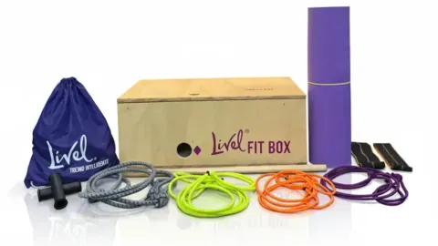 Kit Livel FitBox completo: caixa multifuncional e acessórios de treino